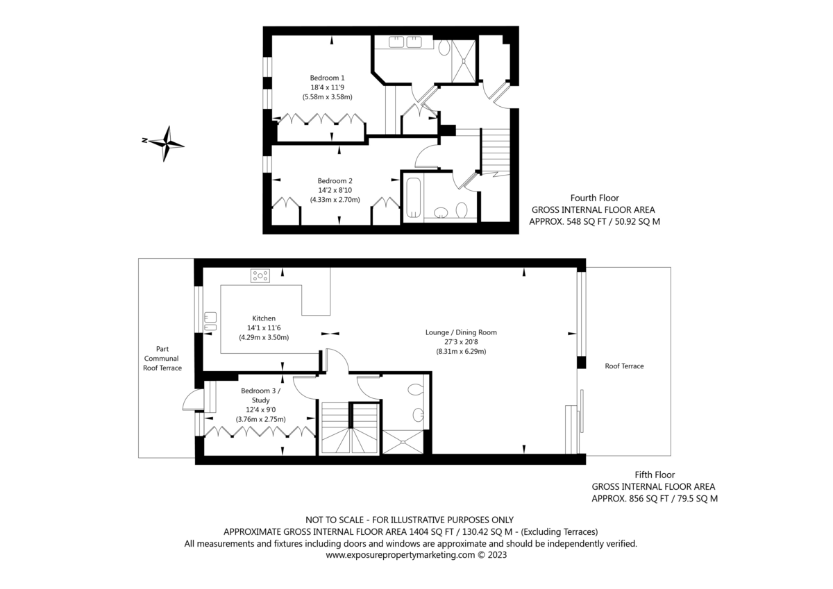 3 bed flat for sale in The Residence, Bishopthorpe Road, York - Property floorplan
