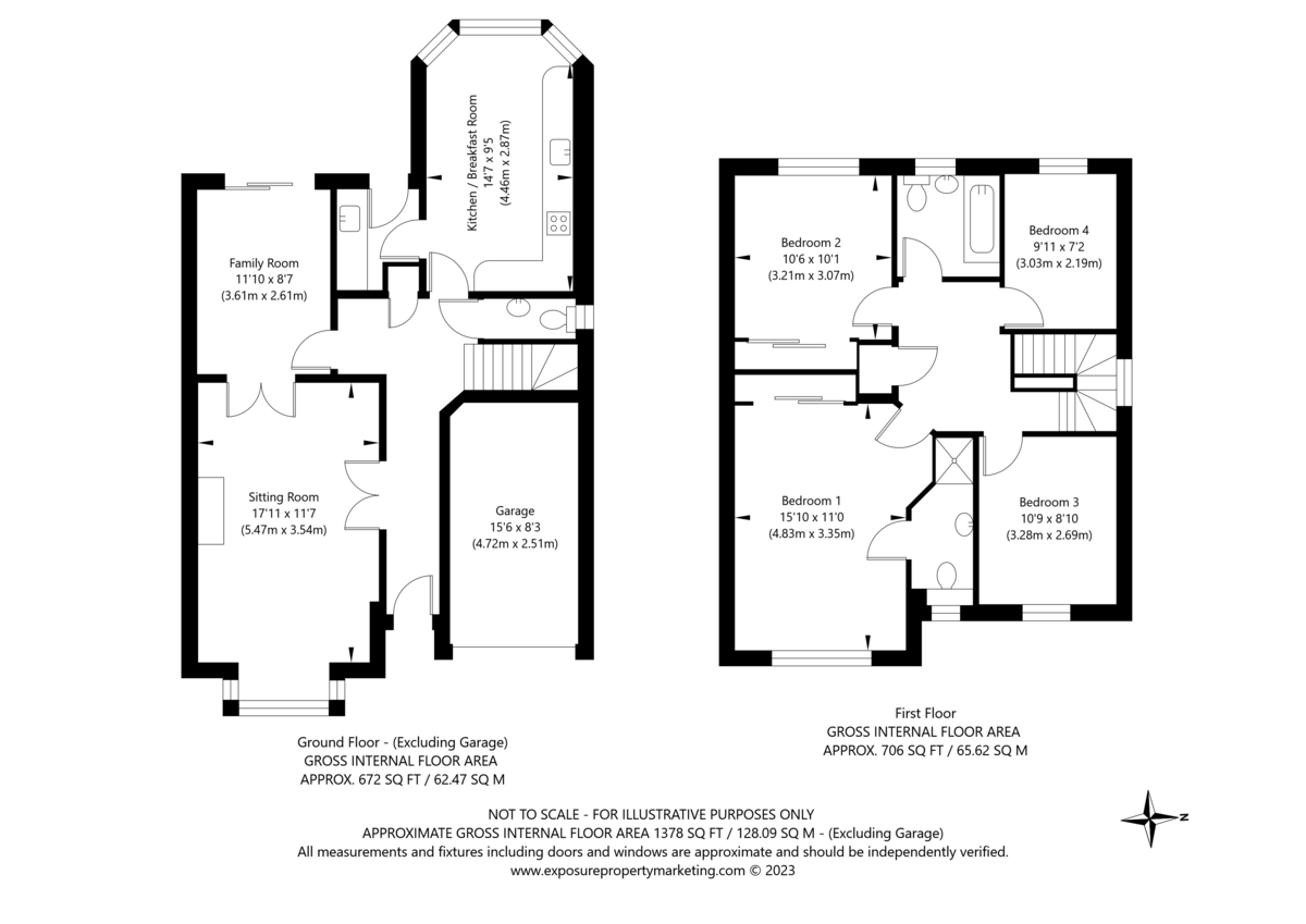 4 bed house for sale in Church Crescent, Stutton, Tadcaster - Property floorplan
