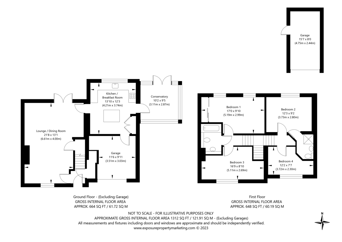 4 bed house for sale in Alexander Avenue, Huntington, York - Property floorplan