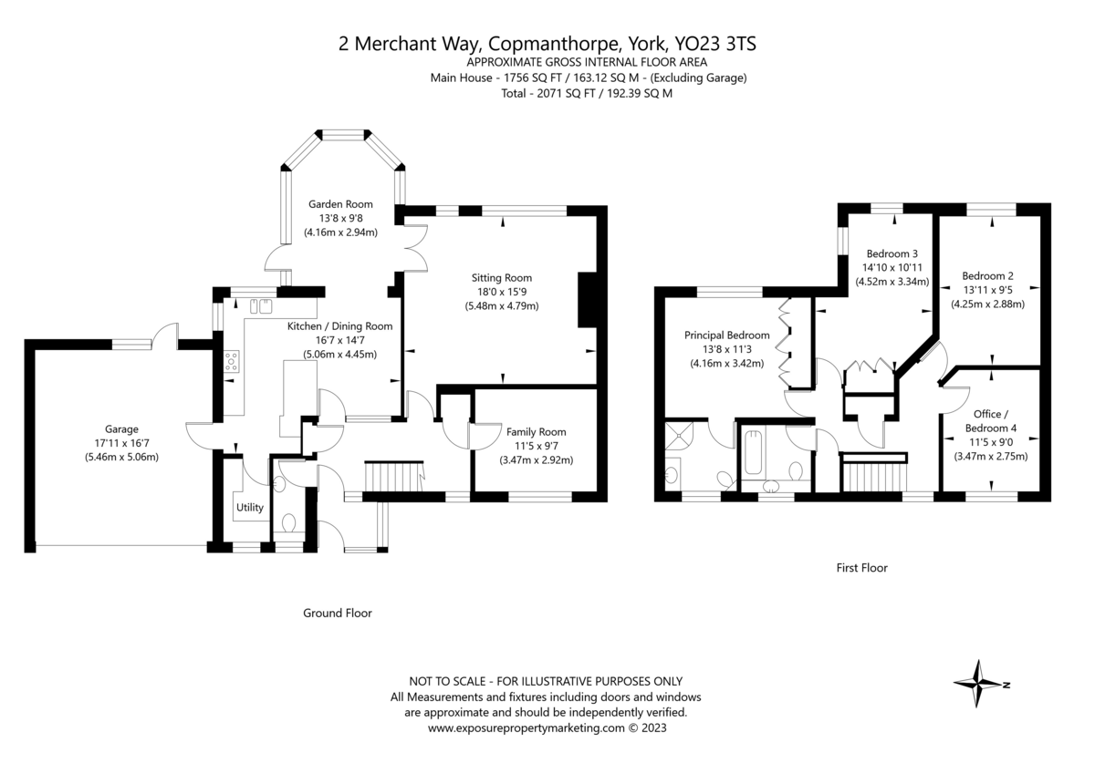 4 bed house for sale in Merchant Way, Copmanthorpe - Property floorplan