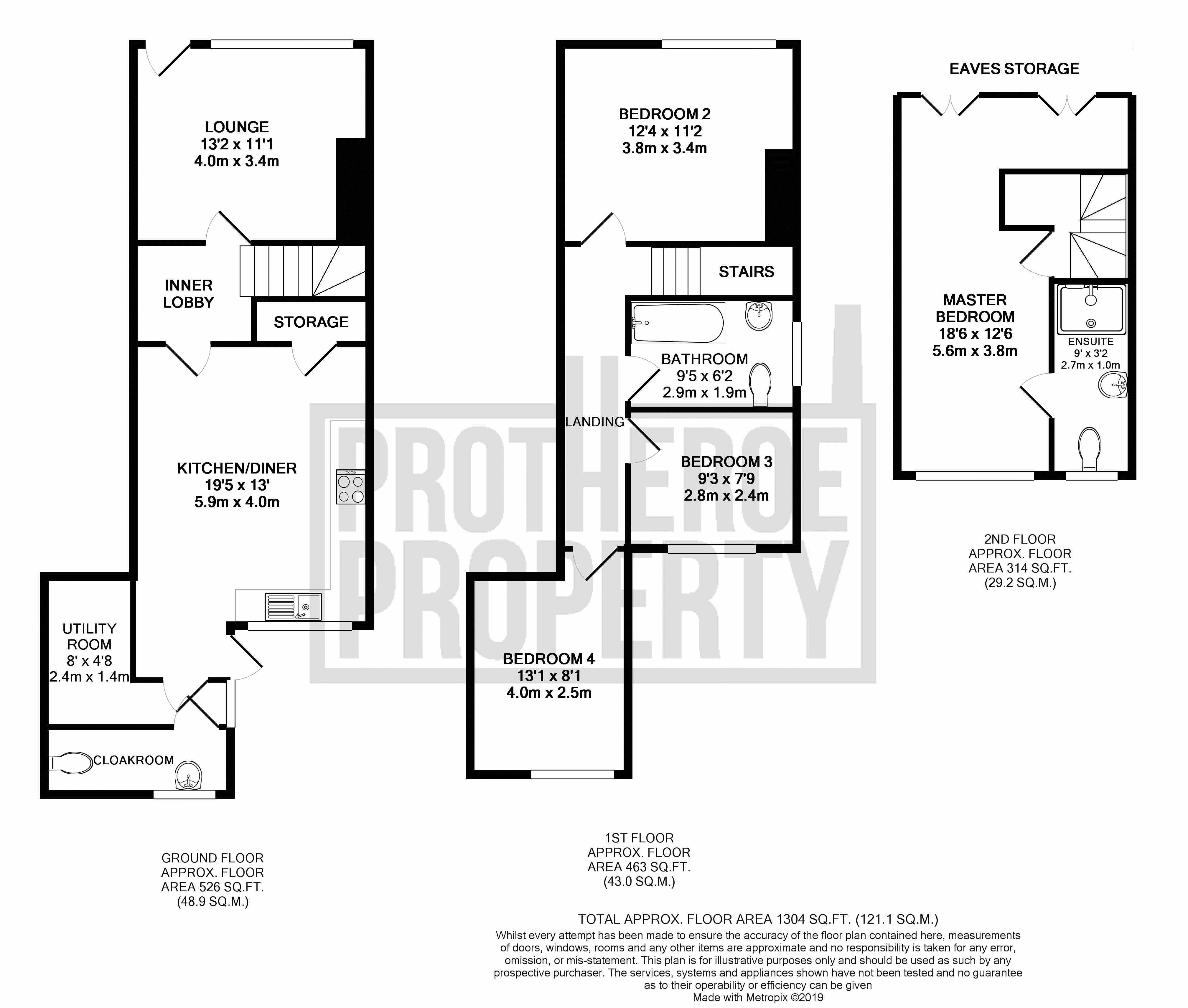 4 bed house for sale in Cain Lane - Property Floorplan