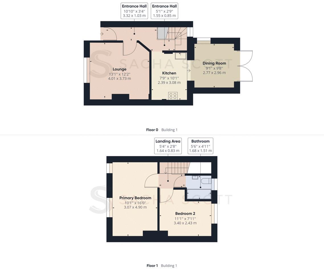 2 bed house for sale in Middleton Road - Property Floorplan