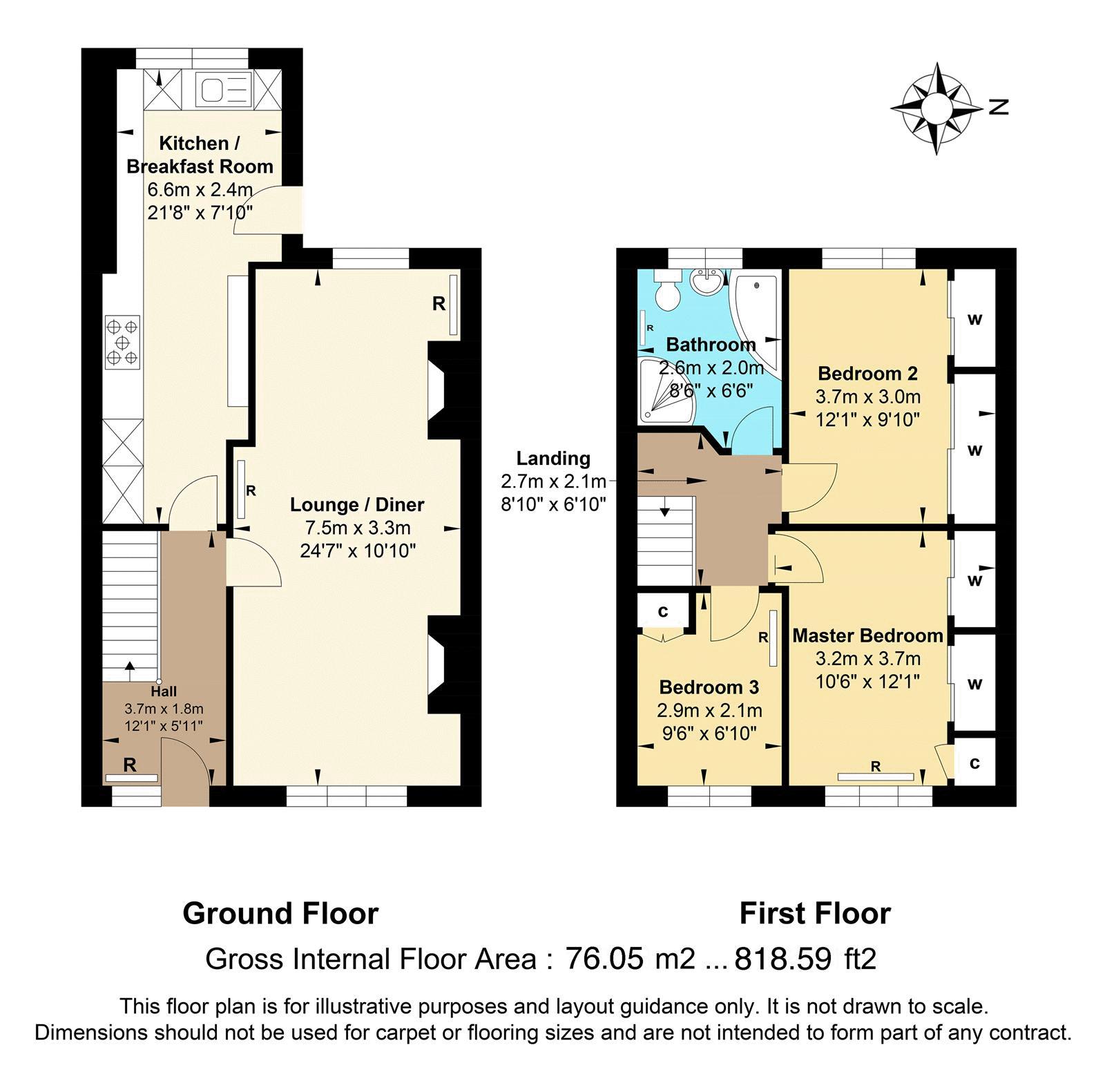 3 bed house for sale in Chipstead Way - Property Floorplan