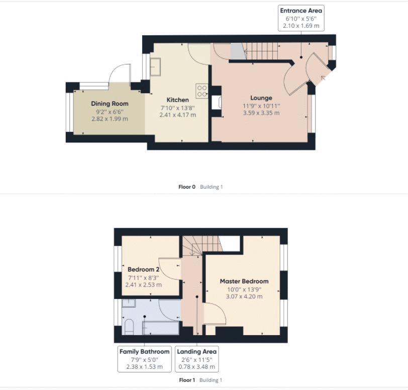 2 bed house for sale in Gilders Road - Property Floorplan