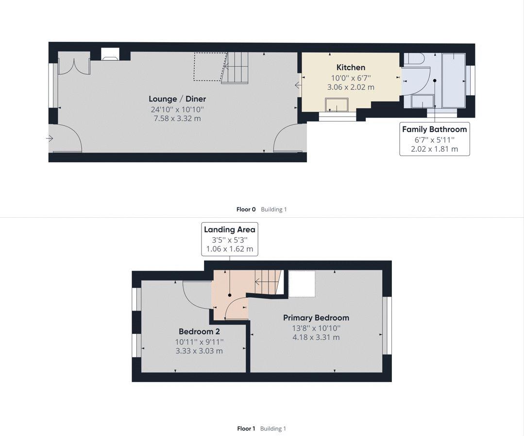 2 bed house for sale in Collingwood Road - Property Floorplan