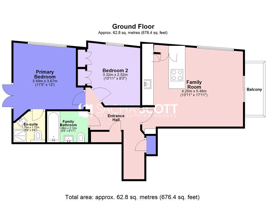 2 bed flat for sale in 97-101 East Street - Property Floorplan