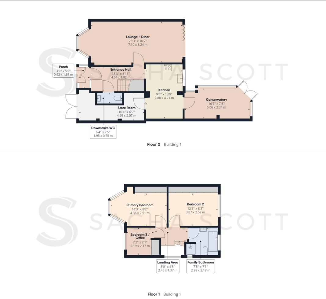 3 bed house for sale in Warren Road - Property Floorplan