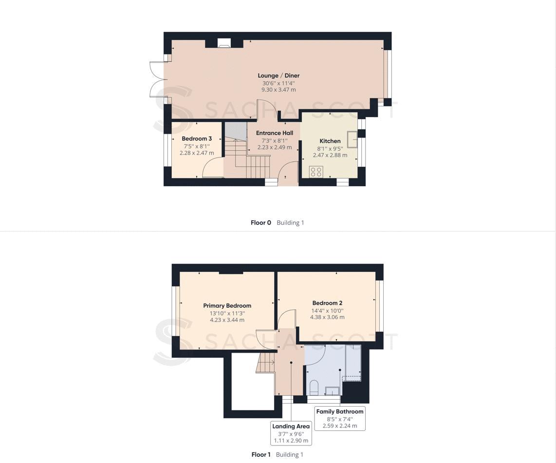 3 bed house for sale in Reigate Road - Property Floorplan