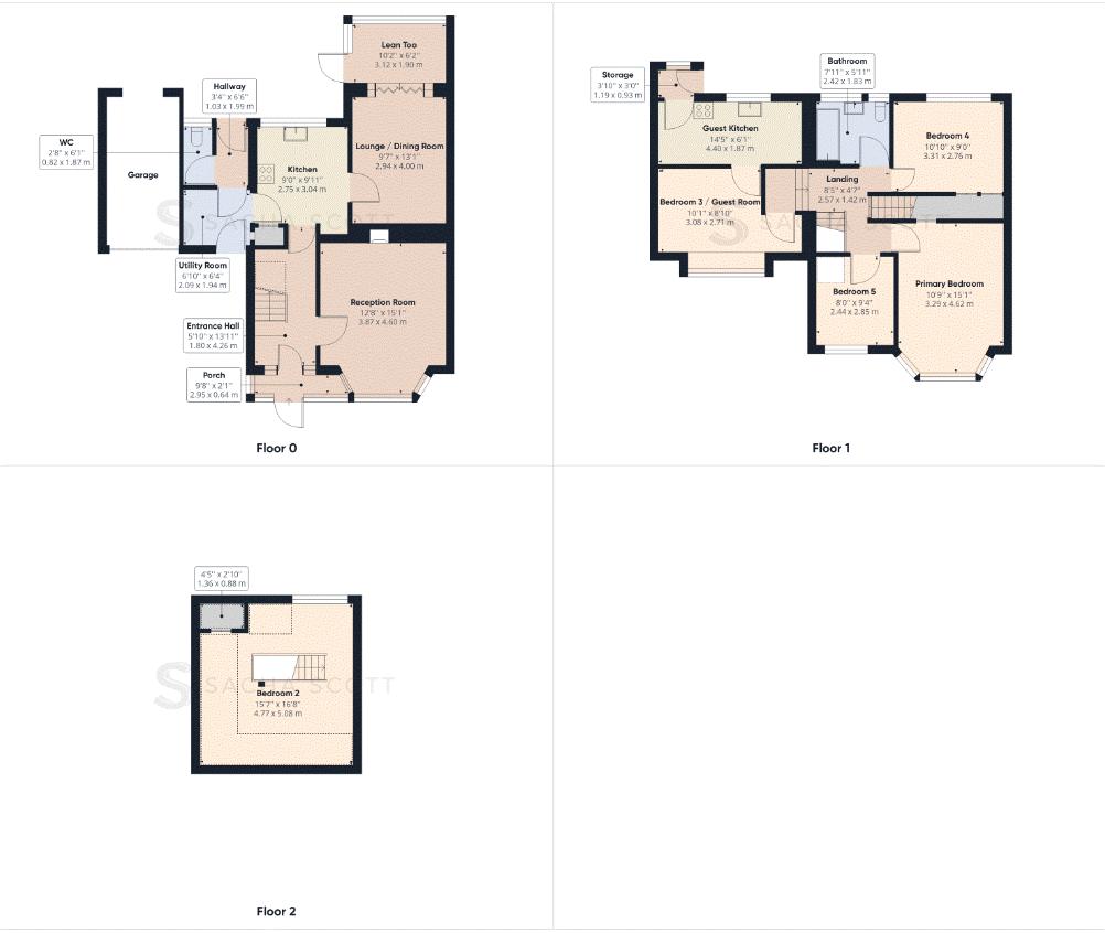 5 bed house for sale in Ferriers Way - Property Floorplan