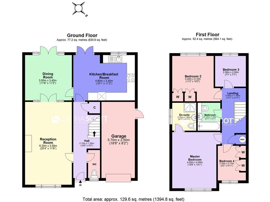 4 bed house for sale in Geralds Grove - Property Floorplan