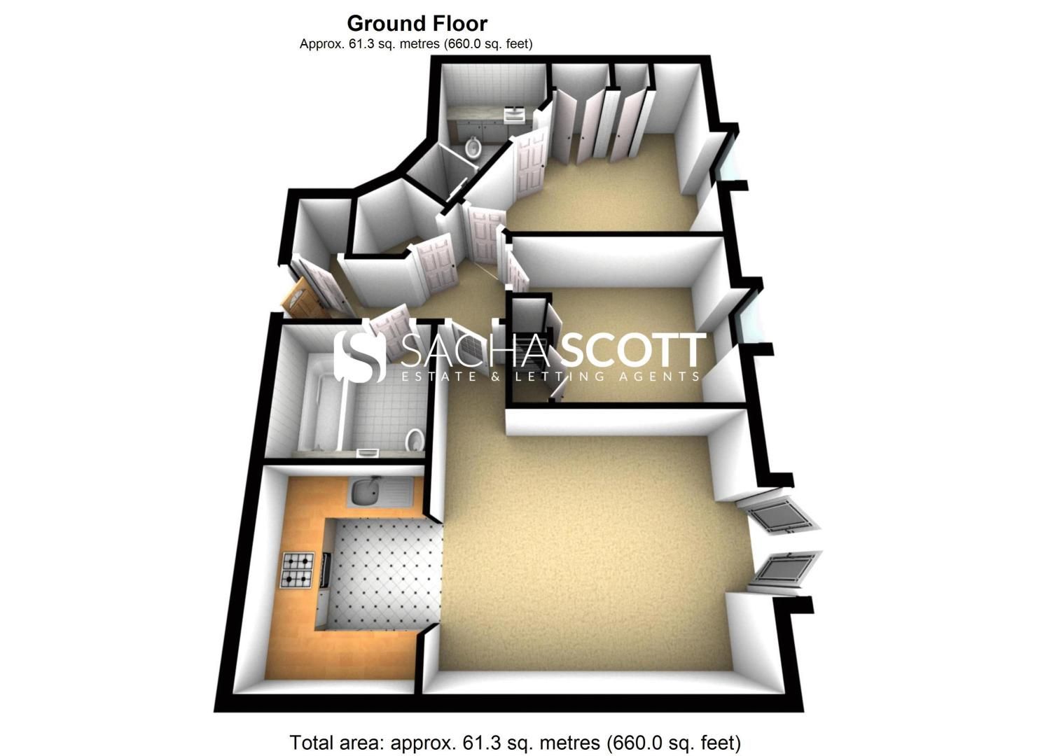 2 bed flat for sale in 104 Green Lane - Property Floorplan