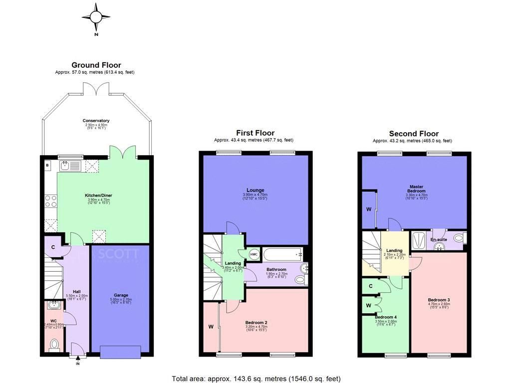 4 bed house for sale in Greenacres - Property Floorplan