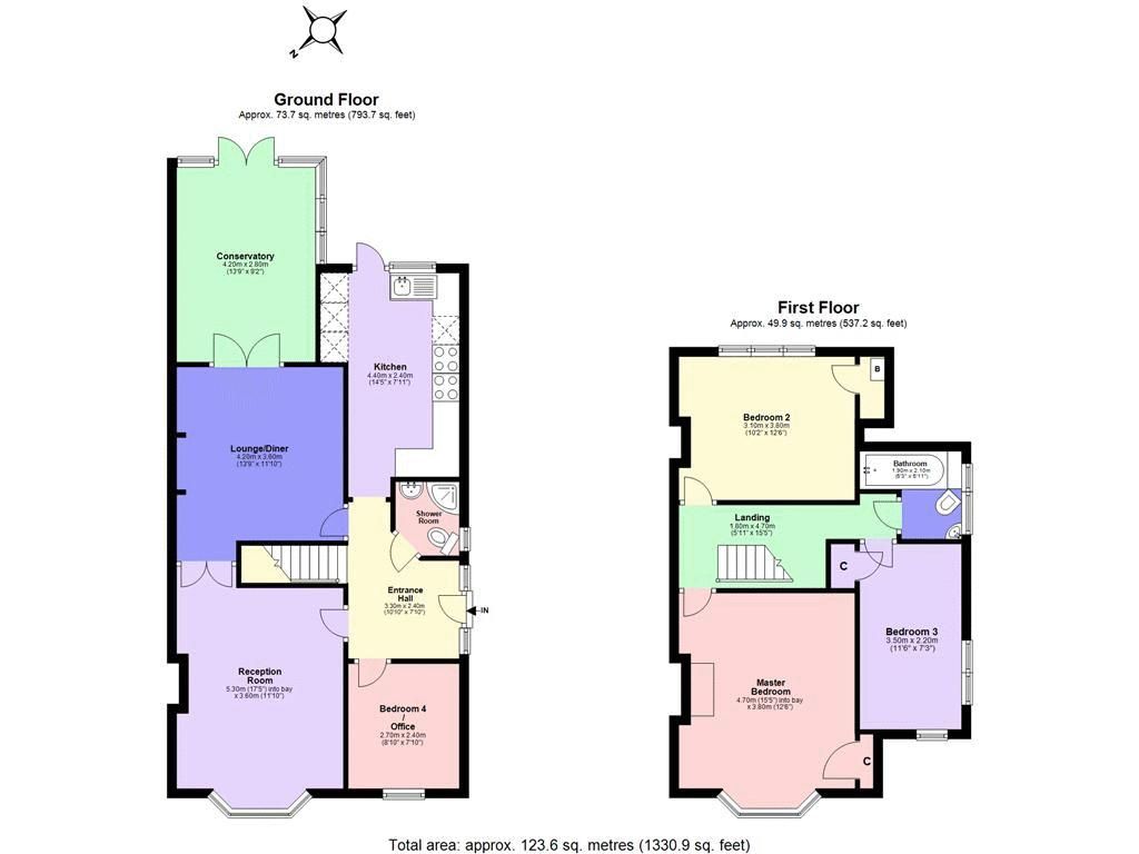 4 bed house for sale in Greenhayes Avenue - Property Floorplan