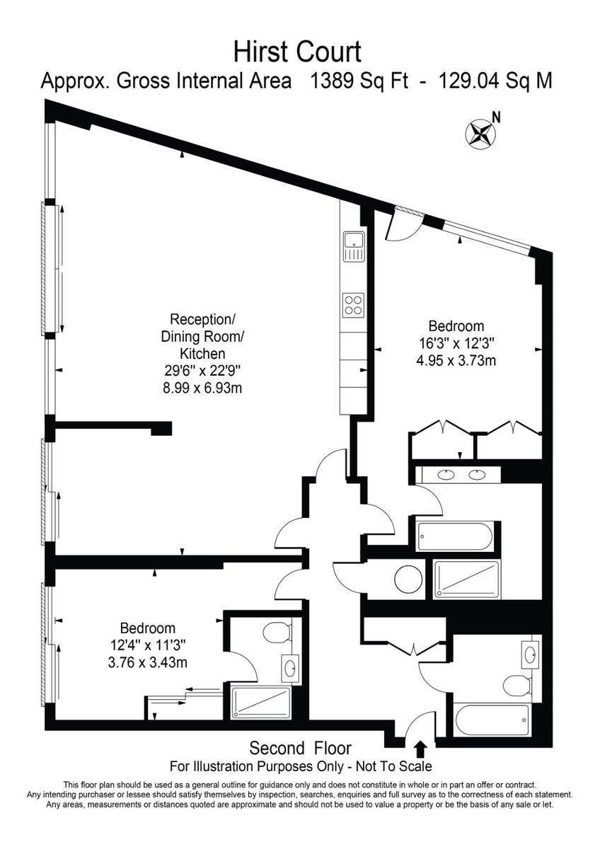 3 bed flat for sale in Hirst Court, Grosvenor Waterside, Chelsea, SW1W - Property Floorplan
