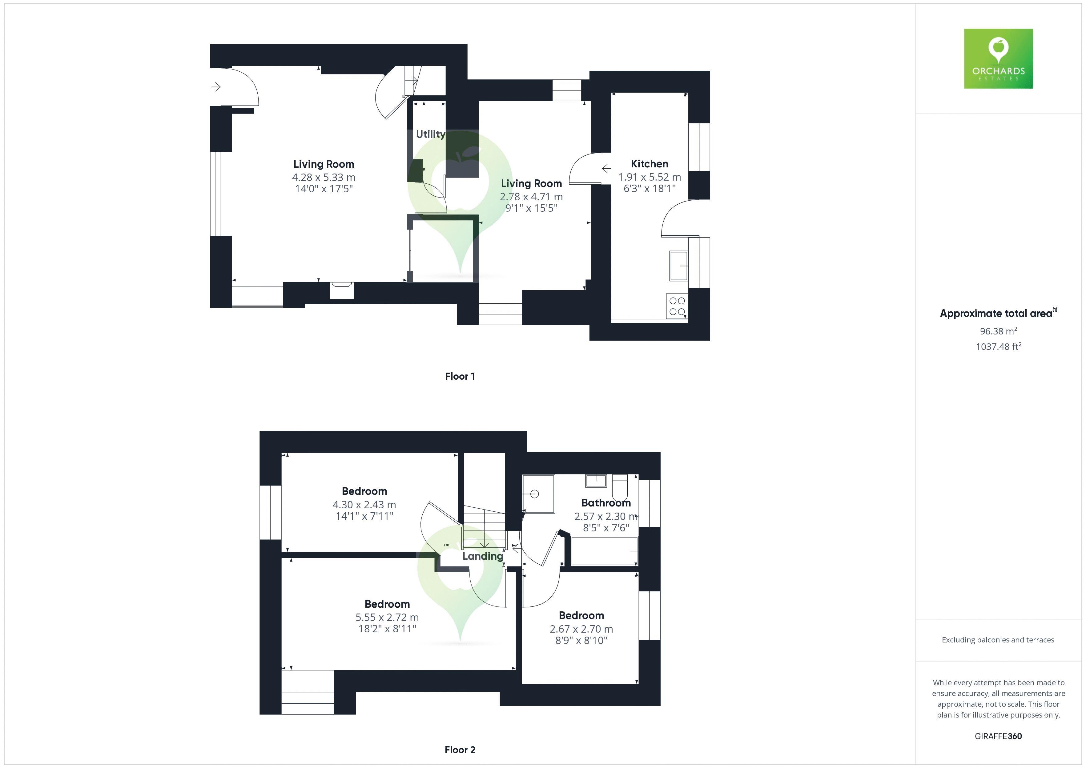 3 bed house for sale in St. James Street, South Petherton - Property Floorplan