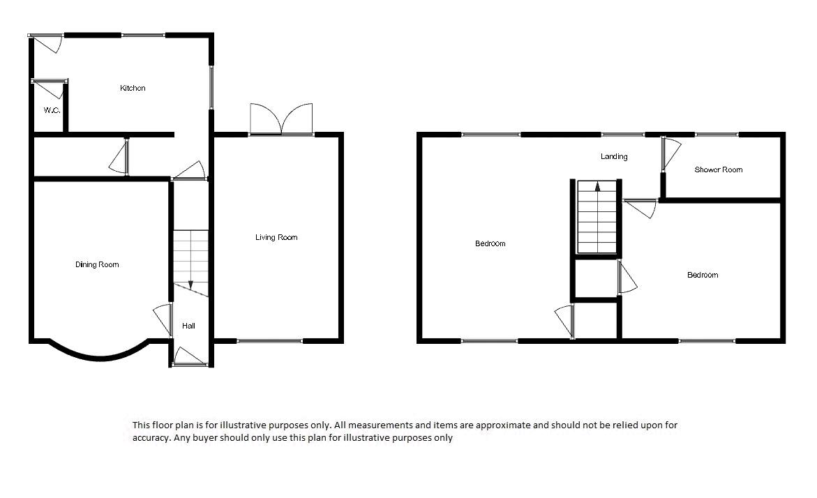 2 bed house for sale in Kingsbury Episcopi - Property Floorplan