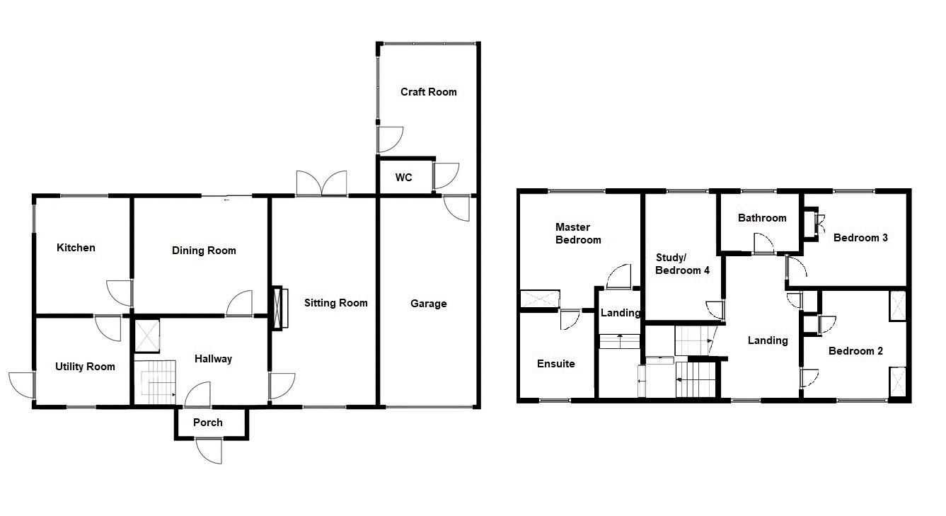 4 bed house for sale in Martock - Property Floorplan