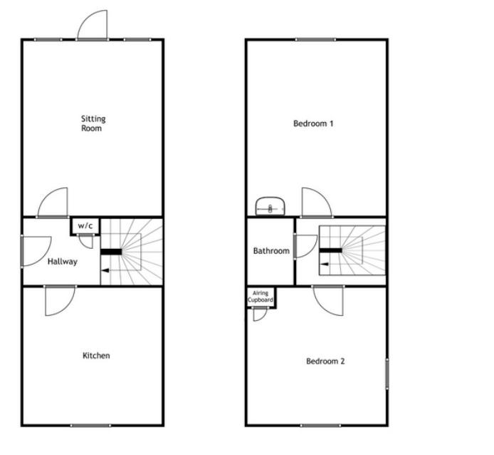2 bed cottage to rent in Queen Camel - Property Floorplan