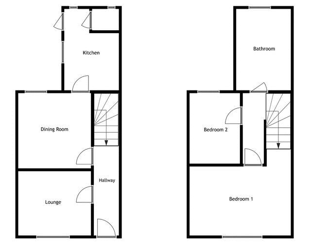 2 bed cottage for sale in Tintinhull - Property Floorplan