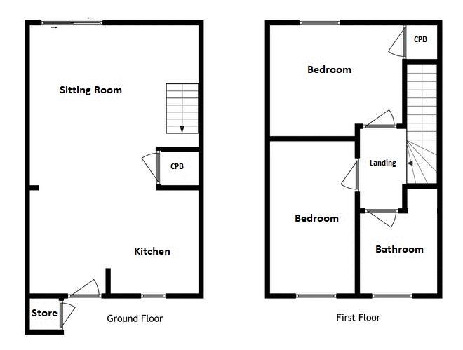 2 bed house to rent in Martock - Property Floorplan