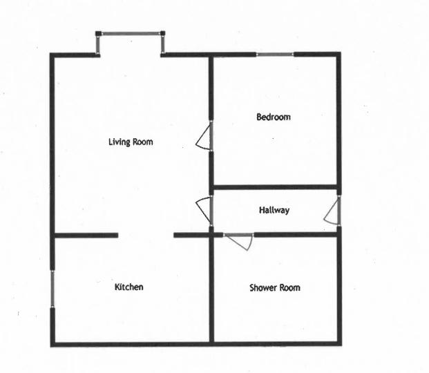 1 bed flat to rent in Abbey Manor Park - Property Floorplan