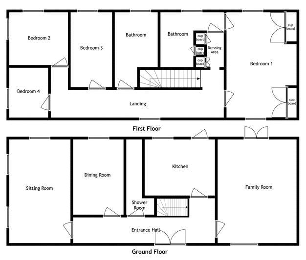 4 bed house for sale in Brettingham Court, Hinton St. George - Property Floorplan