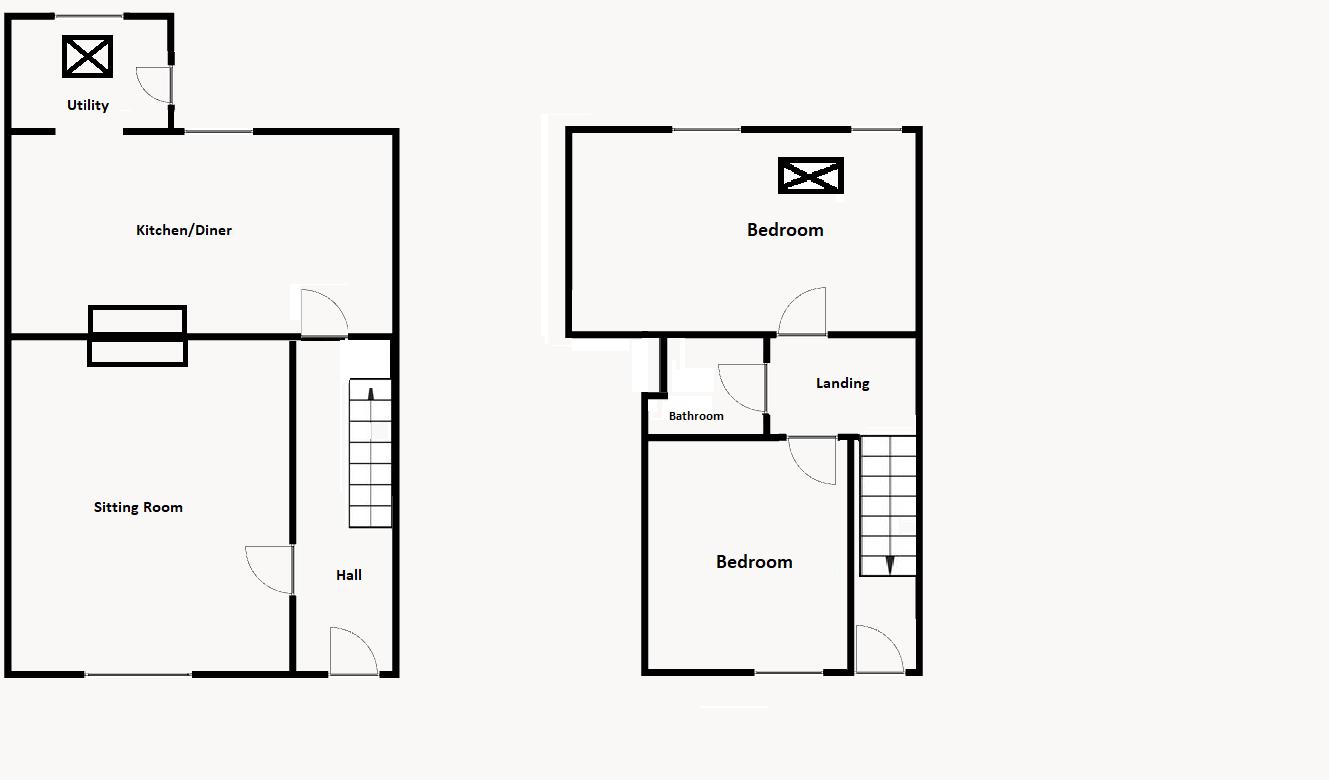 2 bed cottage for sale in Hurst, Martock - Property Floorplan