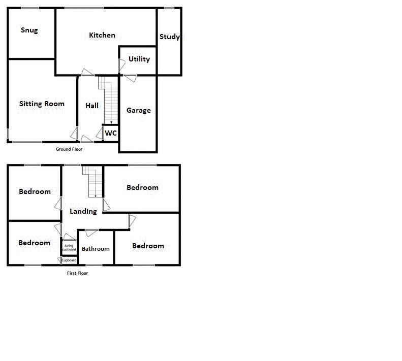 4 bed house for sale in Higher Odcombe, Nr Montacute - Property Floorplan