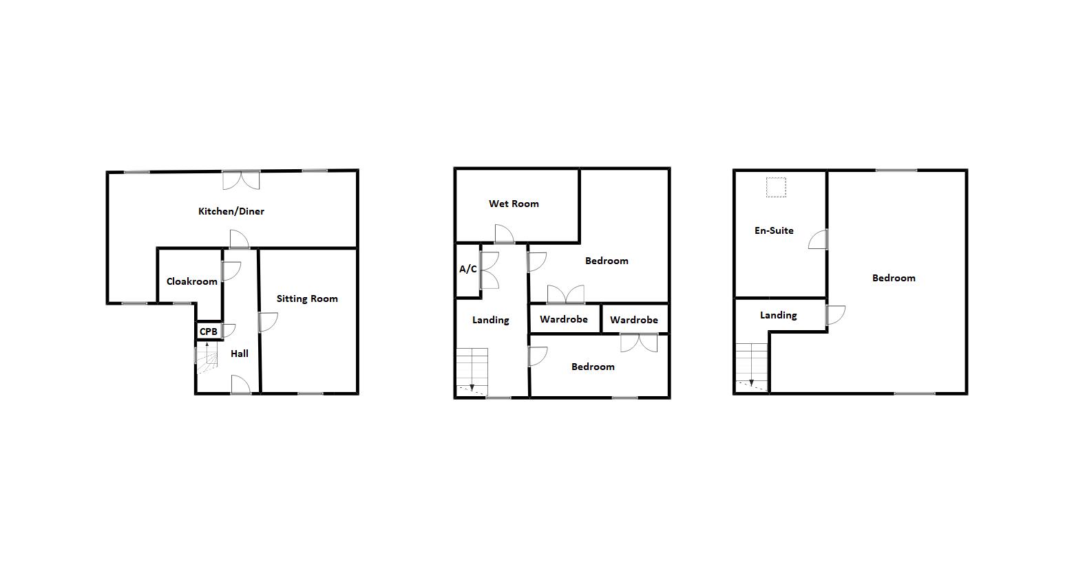 3 bed  for sale in South Petherton - Property Floorplan