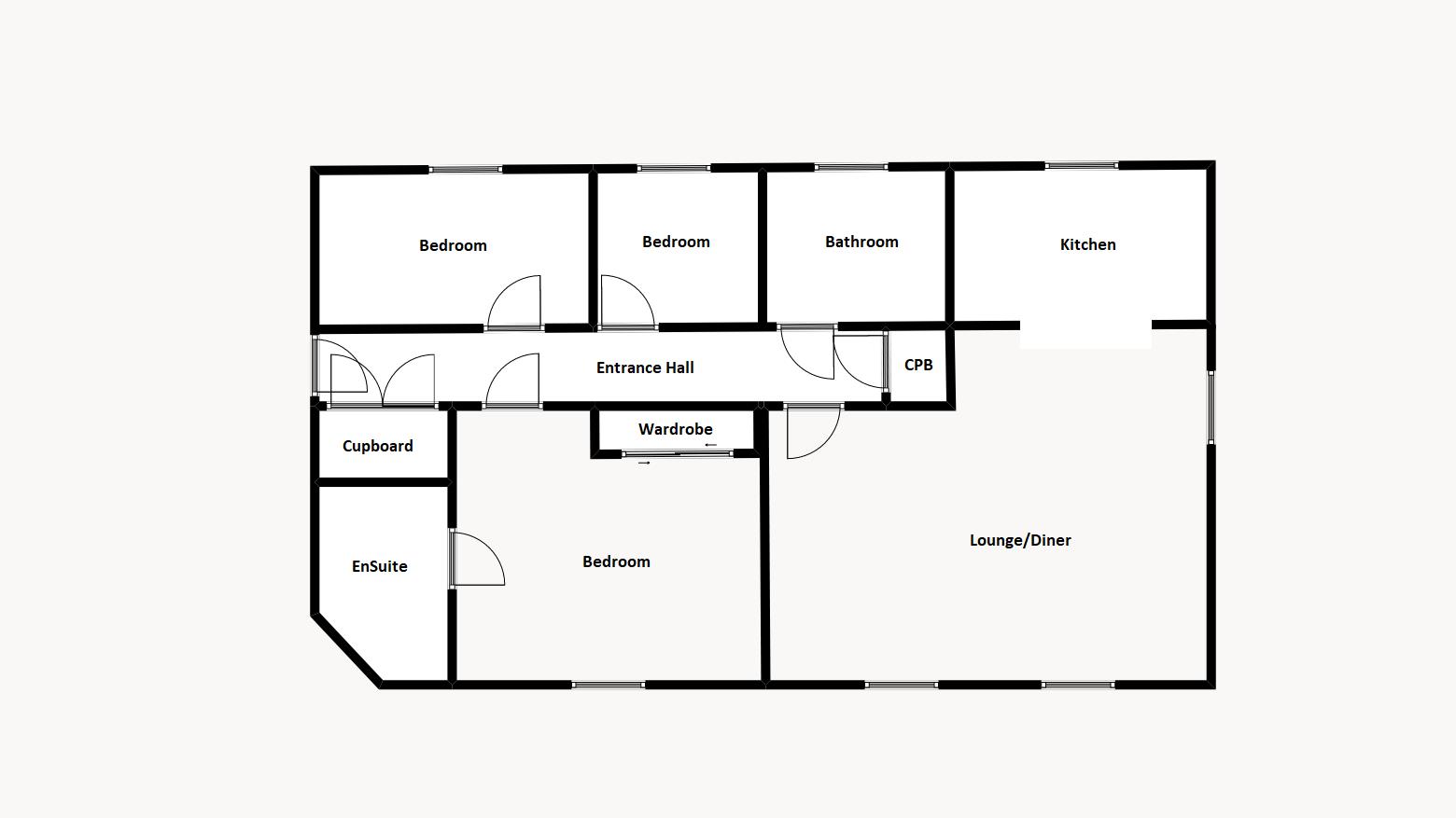 3 bed flat to rent in Yeovil - Property Floorplan