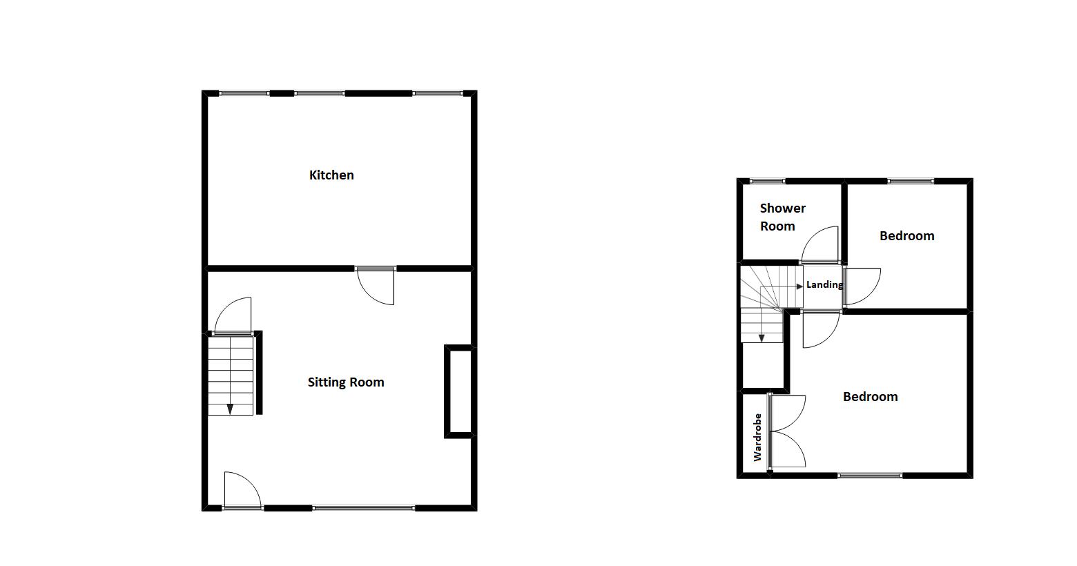 2 bed cottage to rent in Stoke Sub Hamdon - Property Floorplan