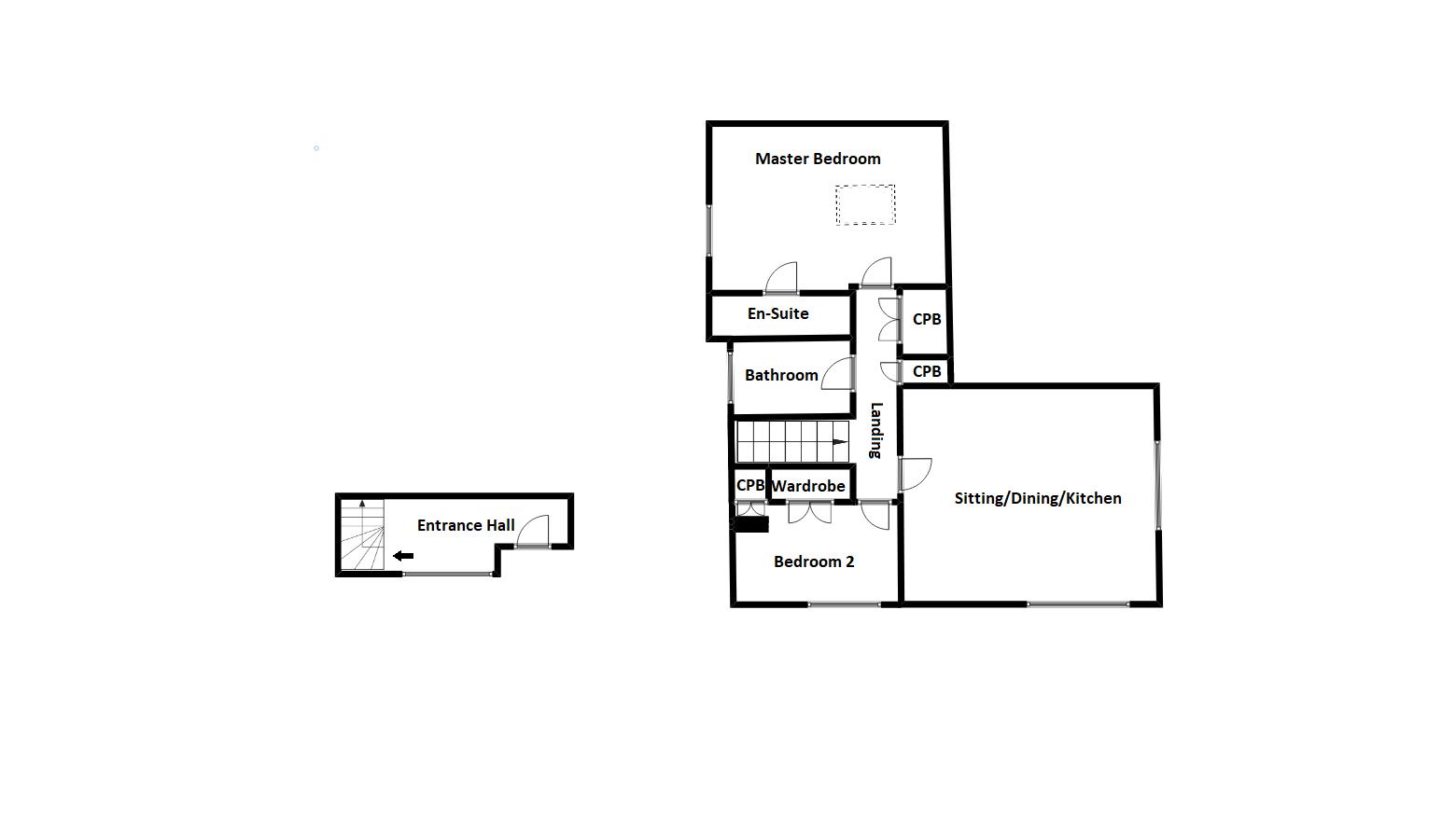 2 bed  to rent in South Petherton - Property Floorplan