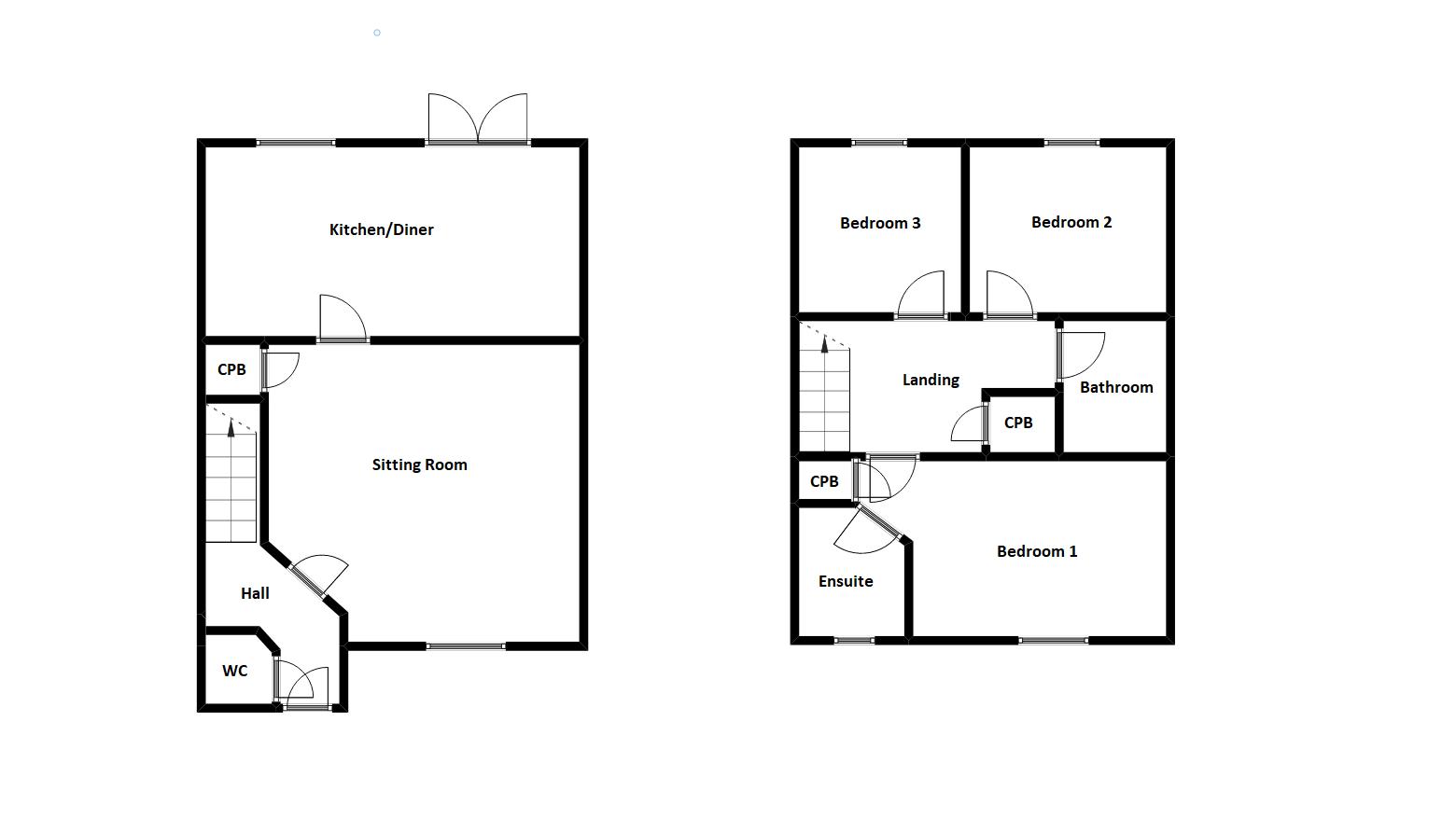 3 bed house for sale in Houndstone, Yeovil - Property Floorplan