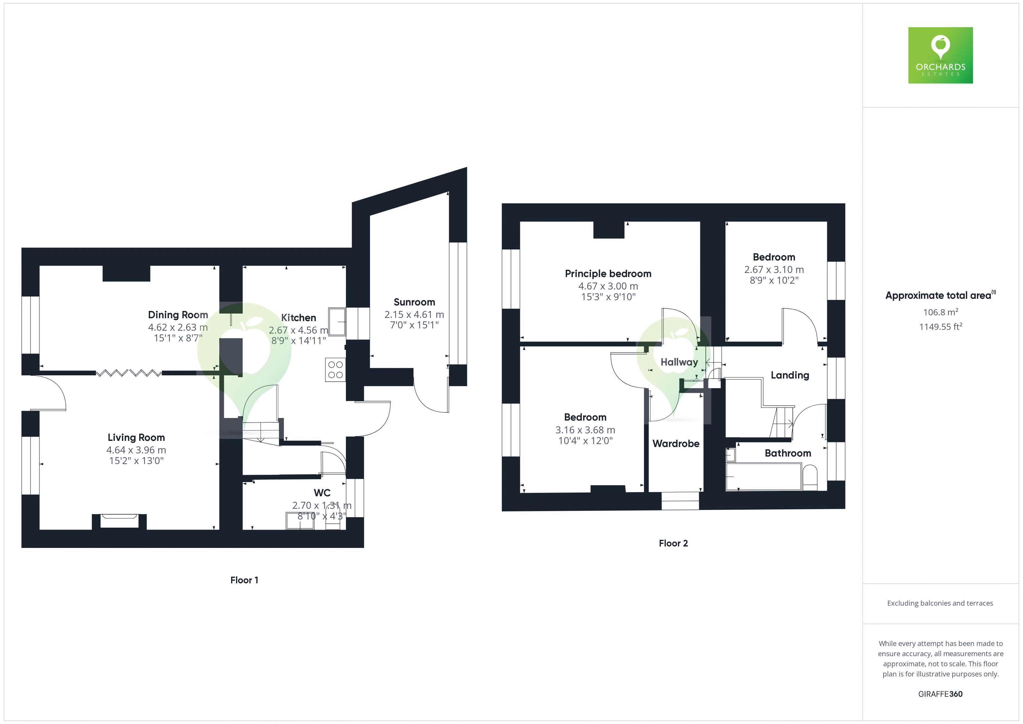 3 bed cottage for sale in 13 Shiremoor Hill, Merriott - Property Floorplan