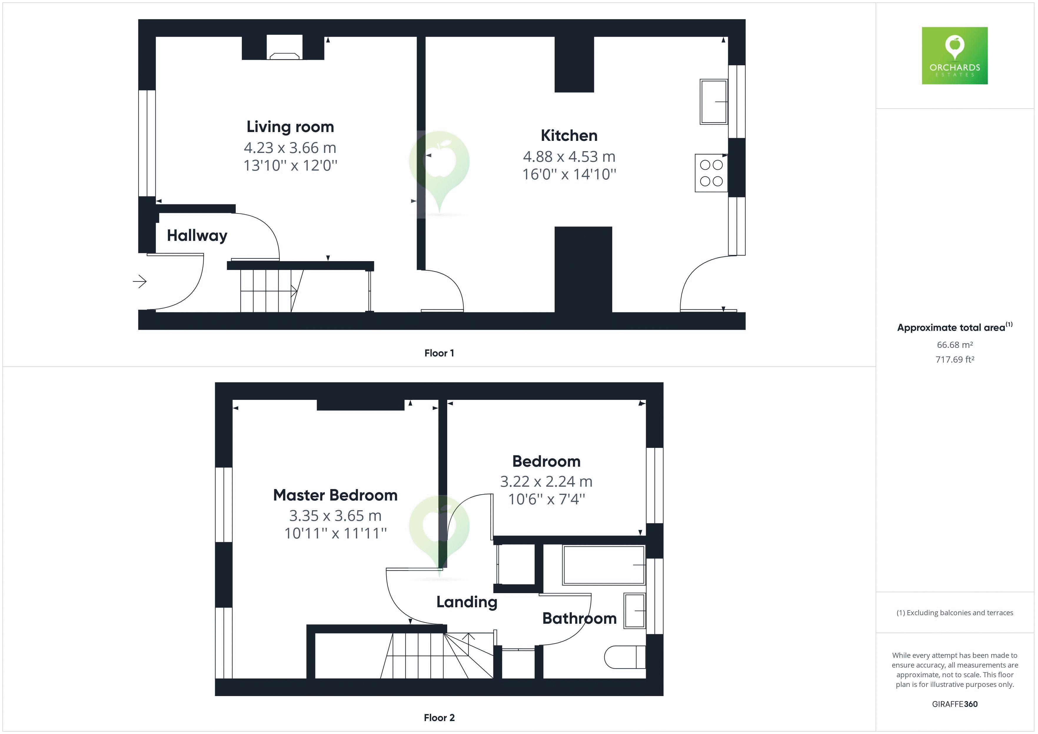 2 bed house to rent in Ham Hill, Stoke-Sub-Hamdon - Property Floorplan