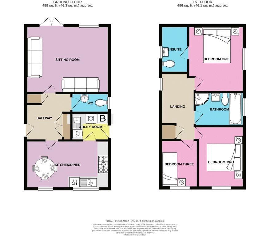 3 bed house to rent in Martock - Property Floorplan