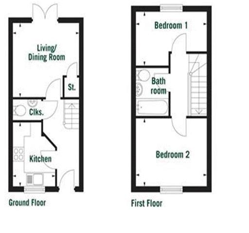 2 bed house to rent in South Petherton, Somerset - Property Floorplan