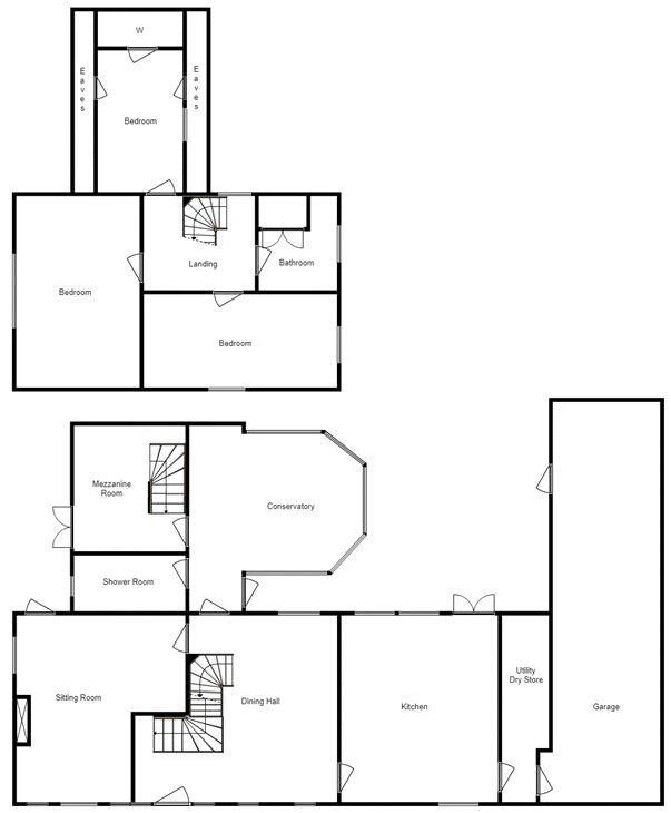 3 bed house for sale in Merriott - Property Floorplan