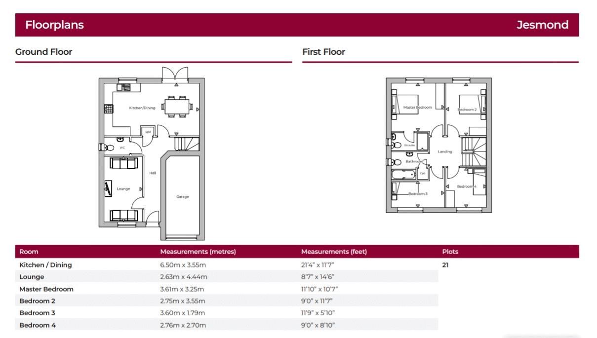 4 bed house for sale in Oldbridge Way, Bilsthorpe, NG22 - Property Floorplan