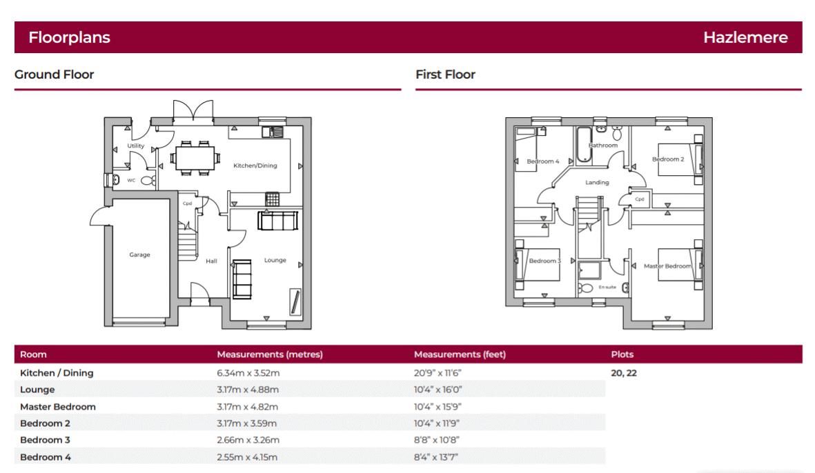 4 bed house for sale in Oldbridge Way, Bilsthorpe, NG22 - Property Floorplan