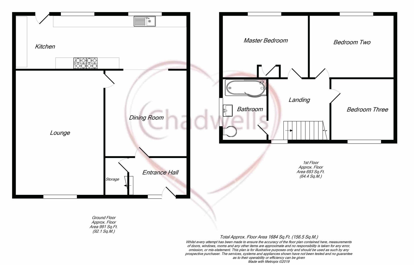3 bed house for sale in Ambleside, Ollerton, NG22 - Property Floorplan