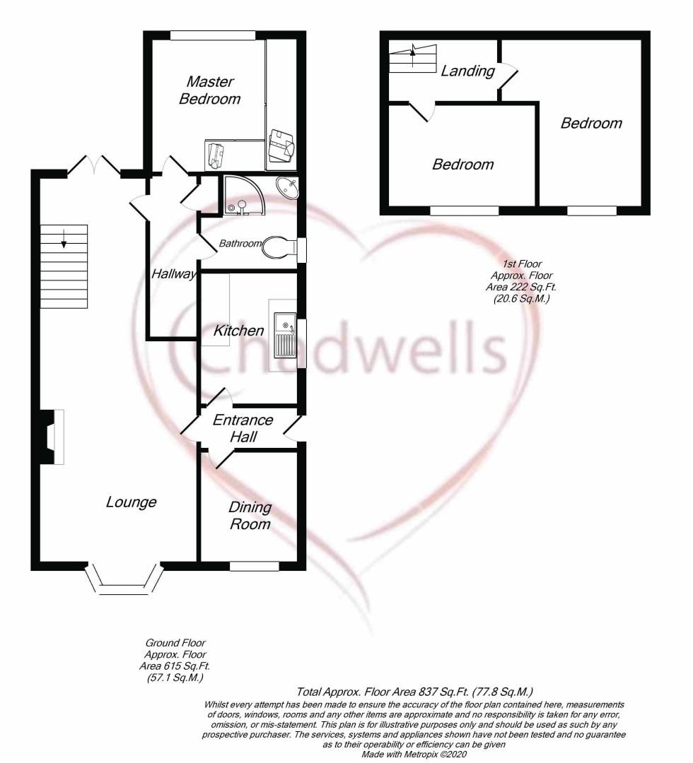 3 bed bungalow for sale in Brackendale Drive, Walesby, NG22 - Property Floorplan