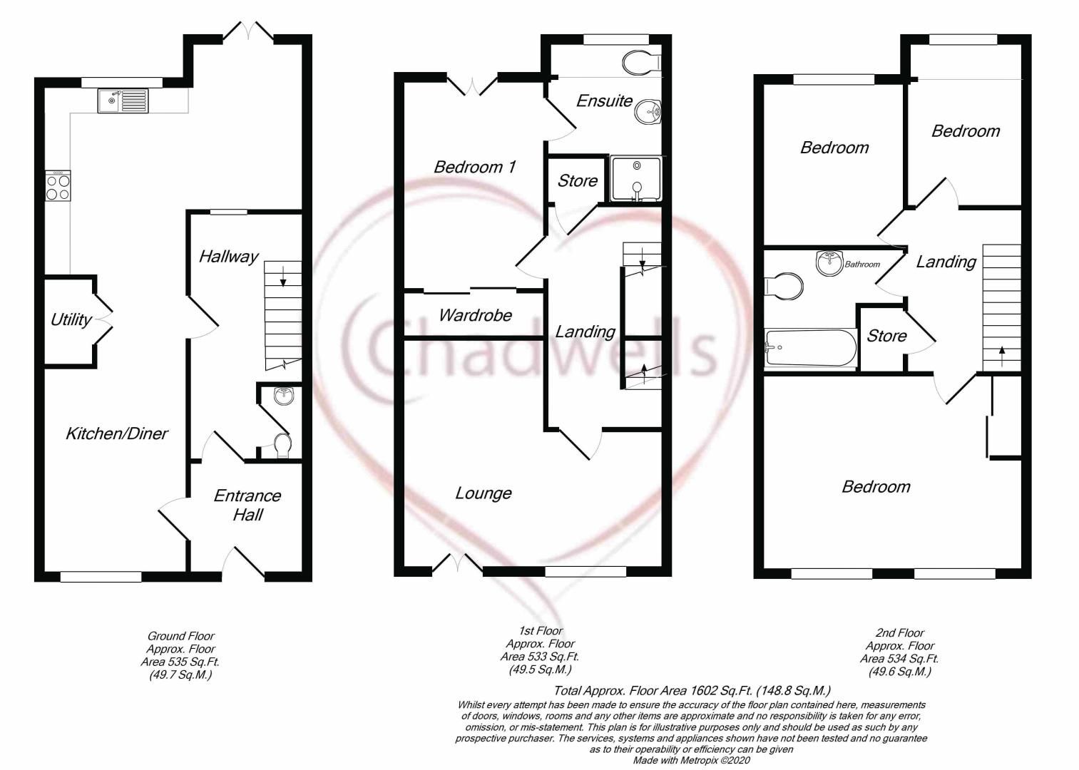 4 bed house for sale in Occupation Lane, Mansfield, NG21 - Property Floorplan