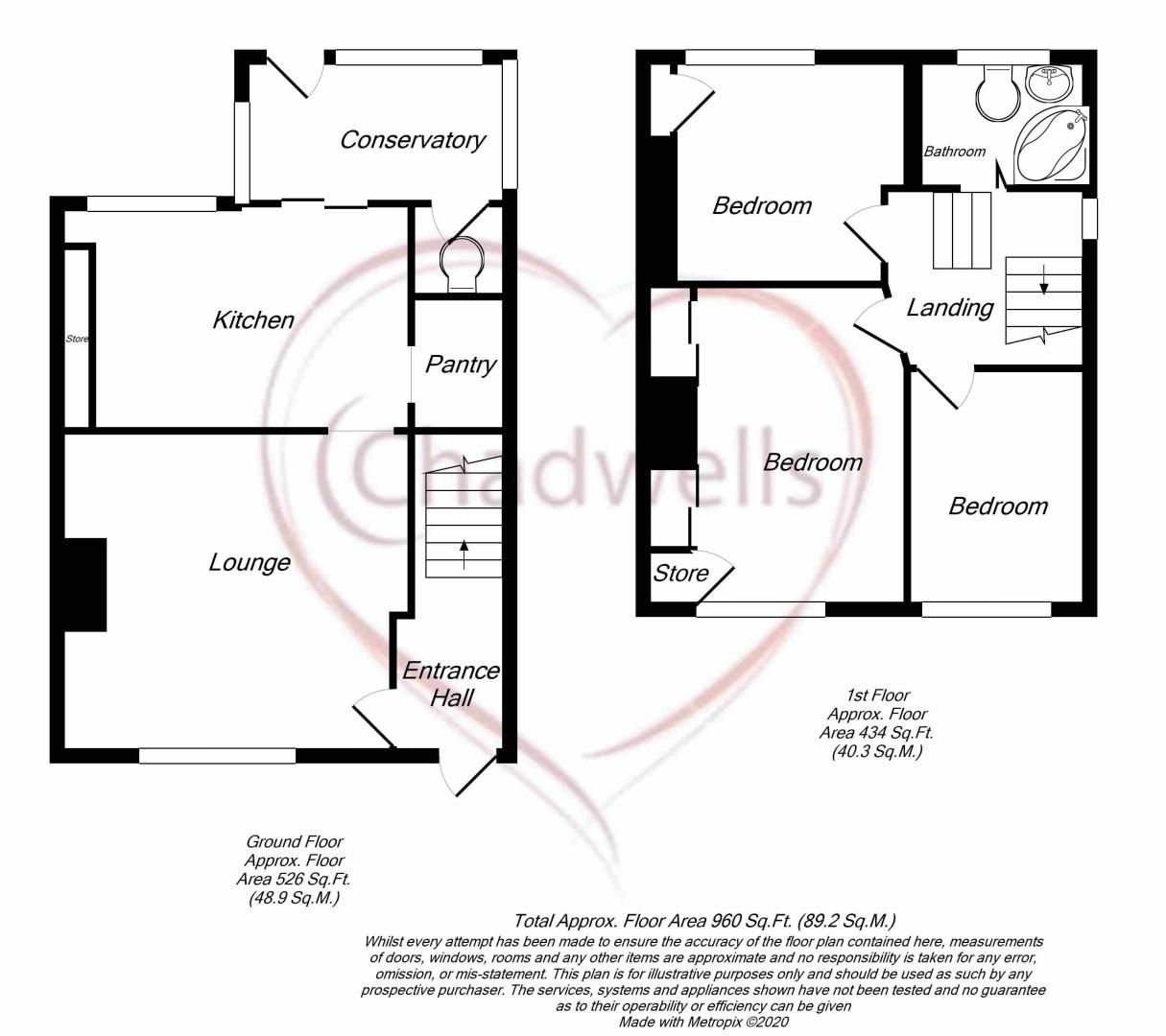 3 bed house for sale in Pine Avenue, Newark, NG22 - Property Floorplan