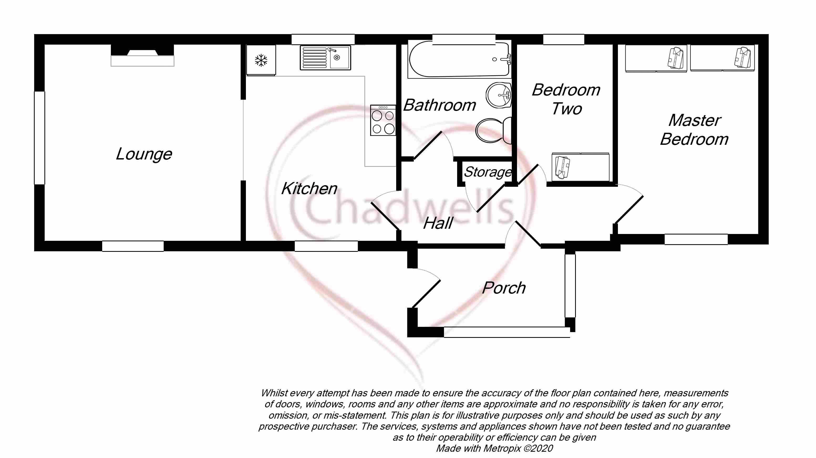 2 bed bungalow for sale in Fairholme Park, Ollerton, NG22 - Property Floorplan