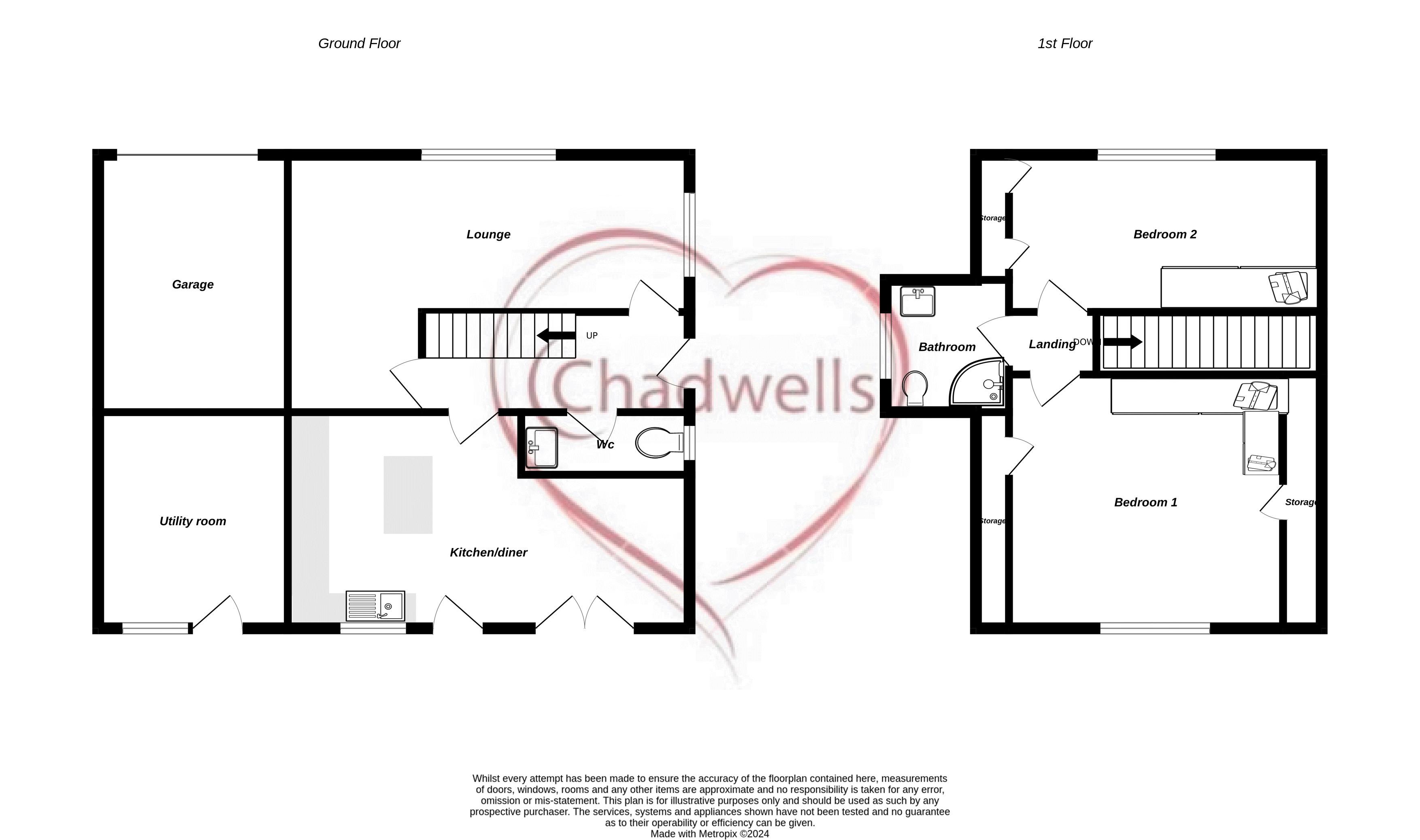 2 bed house to rent in Church Lane, Boughton, NG22 - Property Floorplan