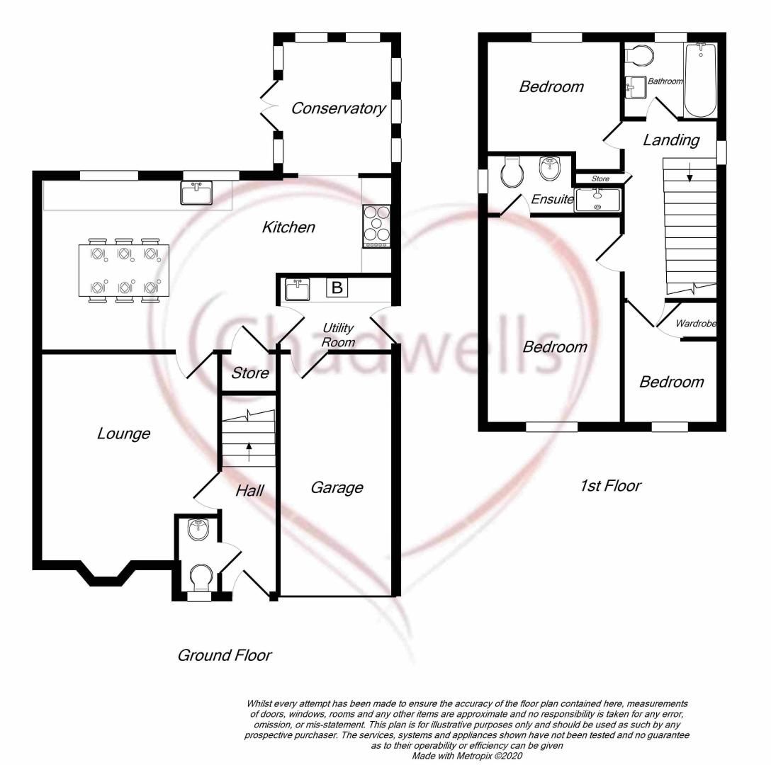 3 bed house for sale in Muirfield Way, Mansfield Woodhouse, NG19 - Property Floorplan