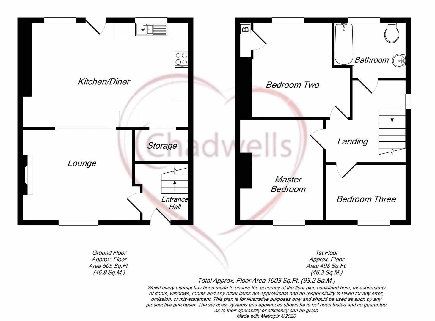 3 bed house for sale in Walesby Lane, New Ollerton, NG22 - Property Floorplan