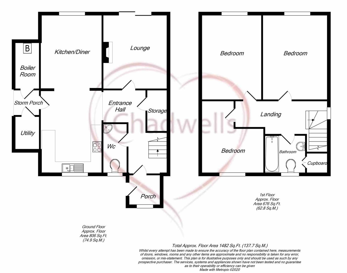 3 bed house for sale in Wellow Green, Wellow, NG22 - Property Floorplan