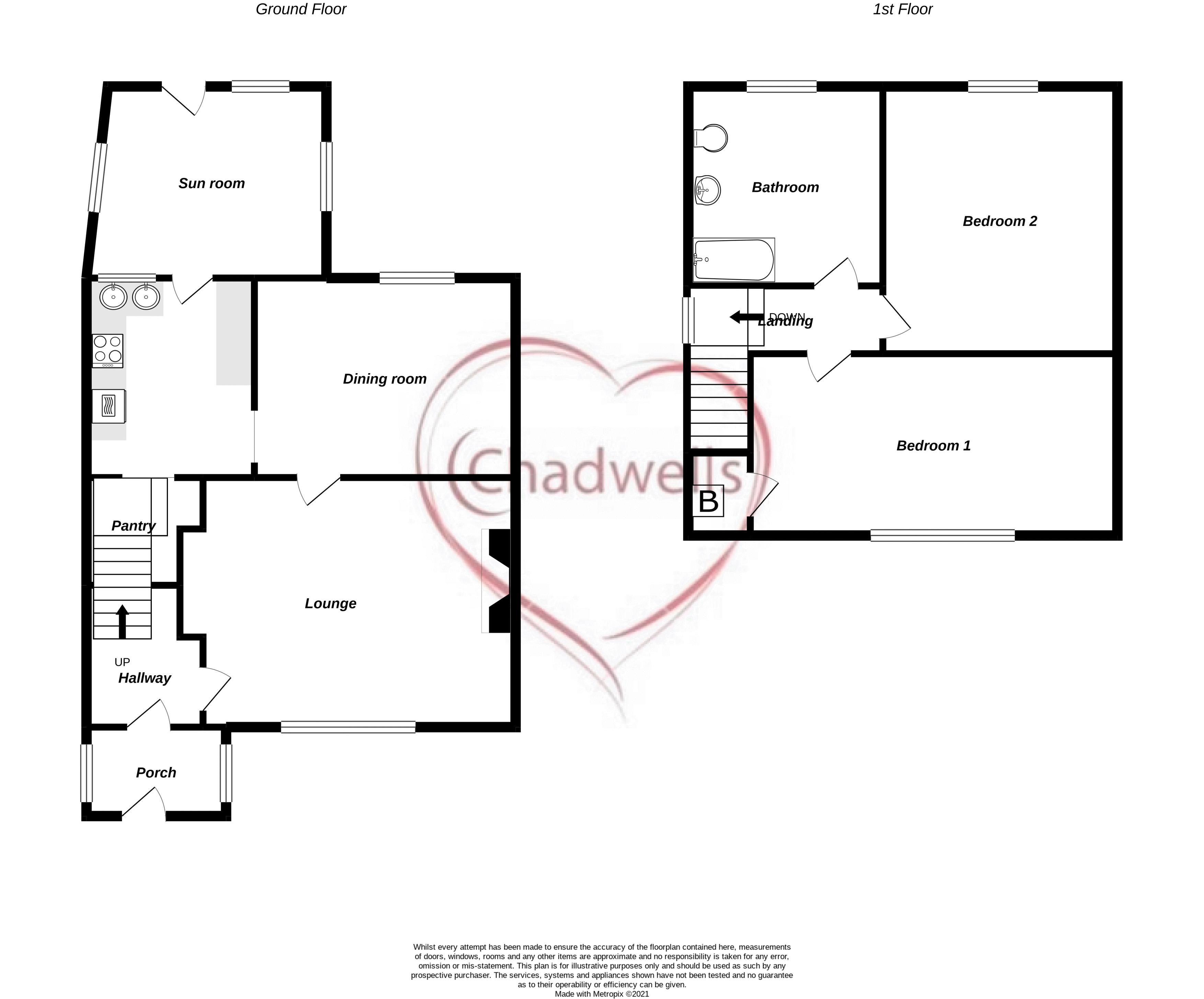 2 bed house for sale in Newark Road, New Ollerton, NG22 - Property Floorplan